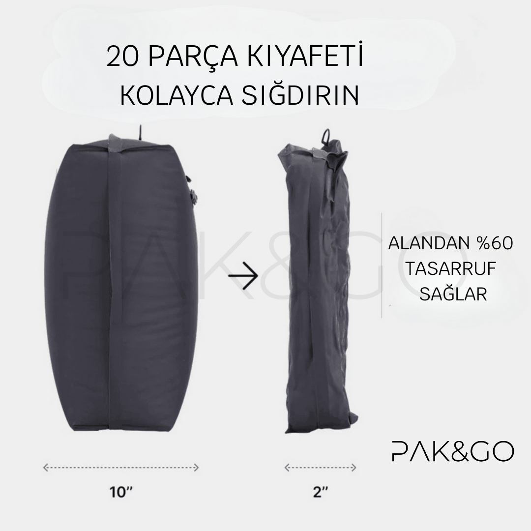 PAK&GO Optima Vakumlu Sırt Çanta Haznesi