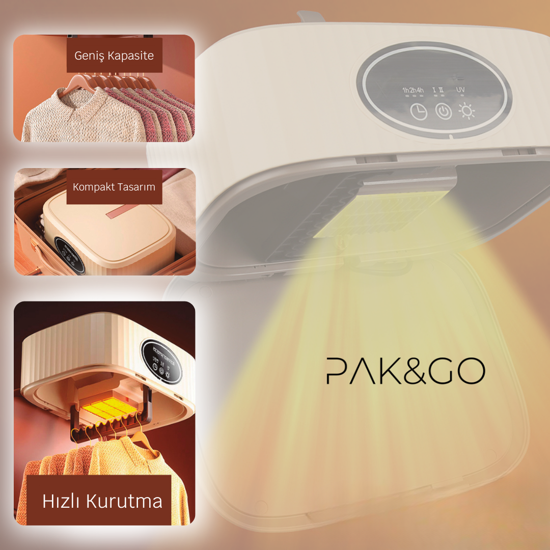 PAK&GO MINI Kıyafet Kurutma Cihazı